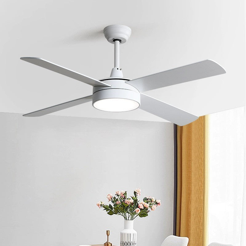 Ventilador de Techo 4 Aspas Blanco con Luz Led