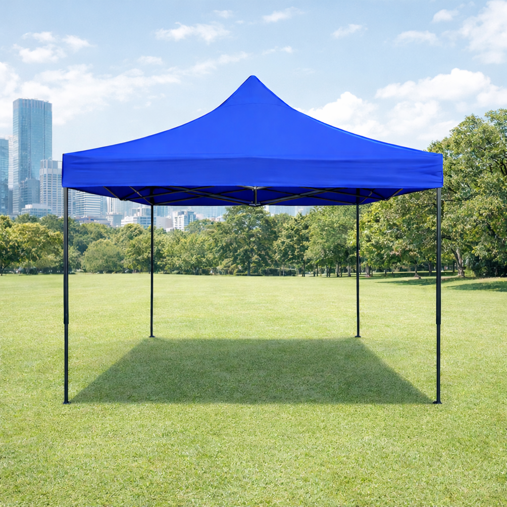 Toldo Plegable 3x3 Impermeable Color Azul
