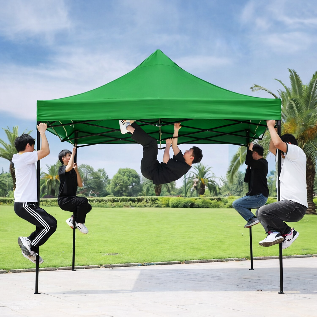 Toldo Plegable 3x3 Impermeable Color Verde