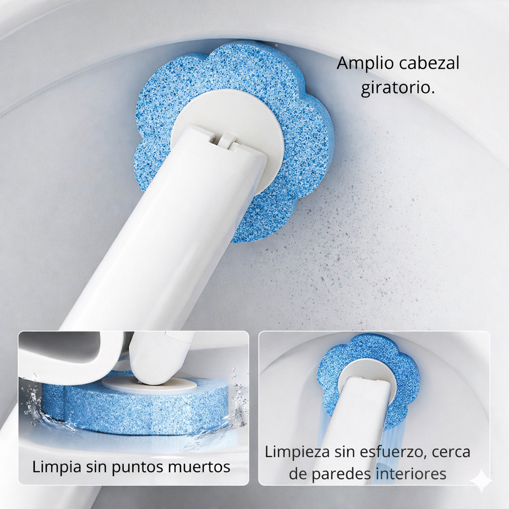 Cepillo Limpiador De Inodoro Wc Desechable 24 Cargas