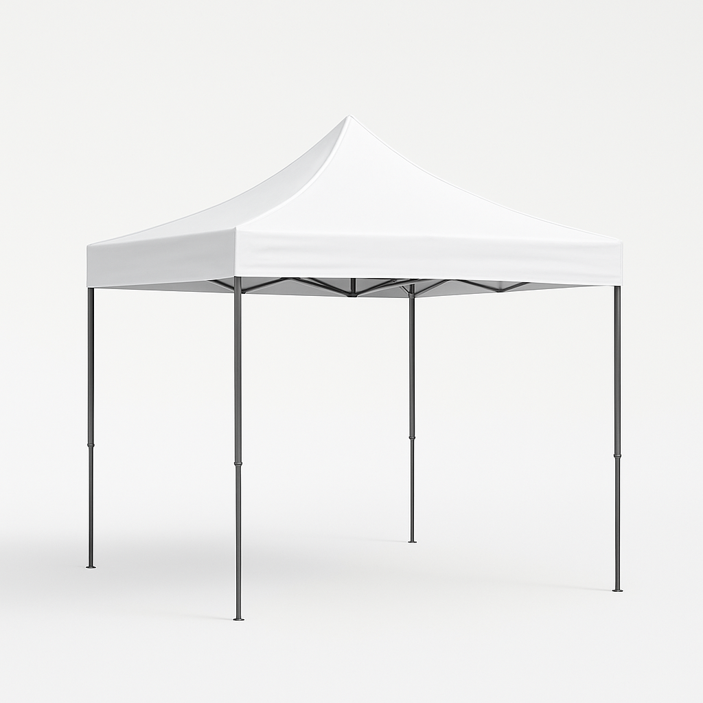 Toldo Plegable 3x3 Impermeable Color Blanco