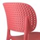 Silla Apilable de PVC – Diseño Moderno y Funcional (Rojo)
