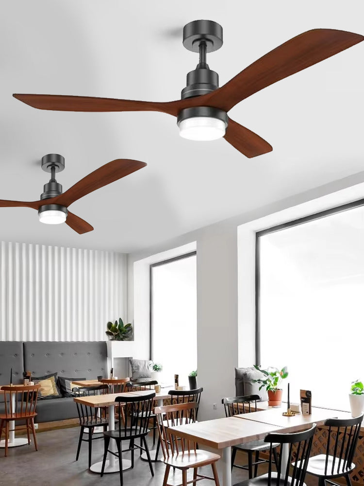 Ventilador de Techo 3 Aspas Madera con Luz Led